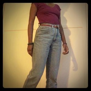 *SOLD*80s Vintage Super High-waist Mom Jeans
